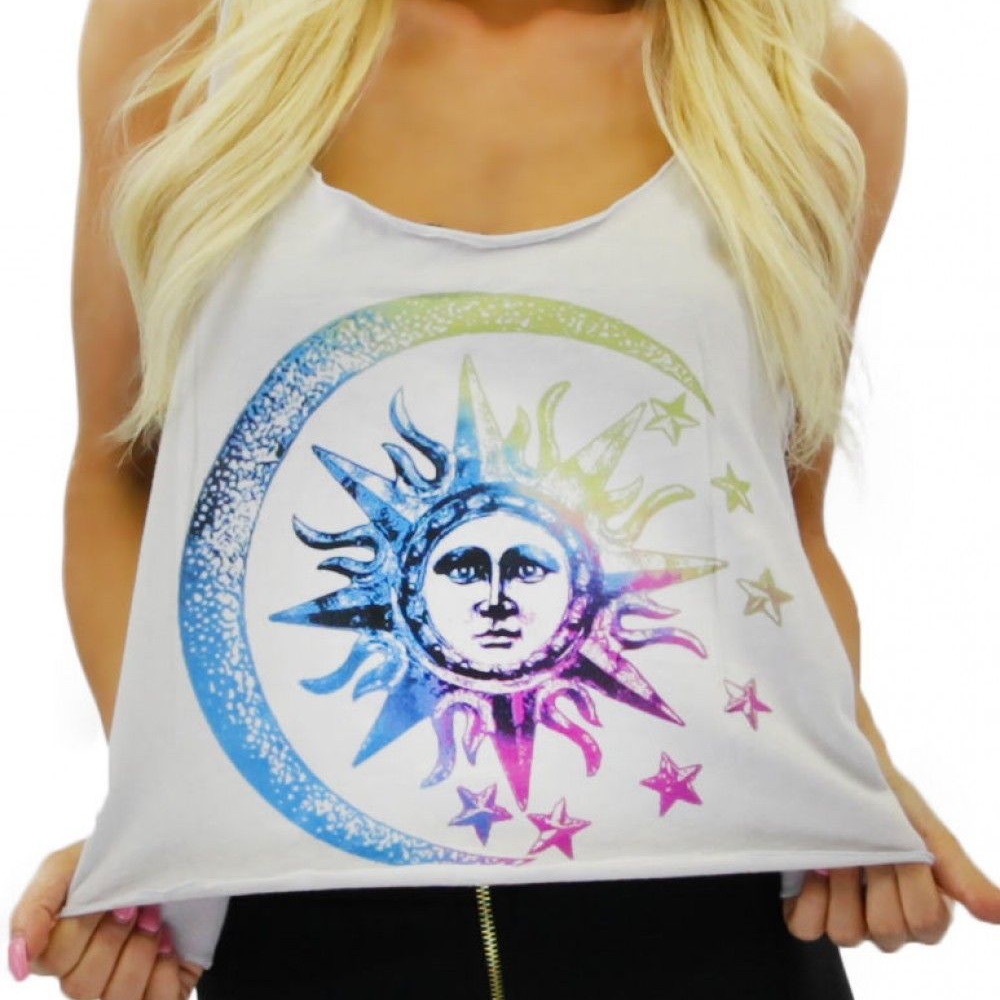 Sun and Moon Crop Tank